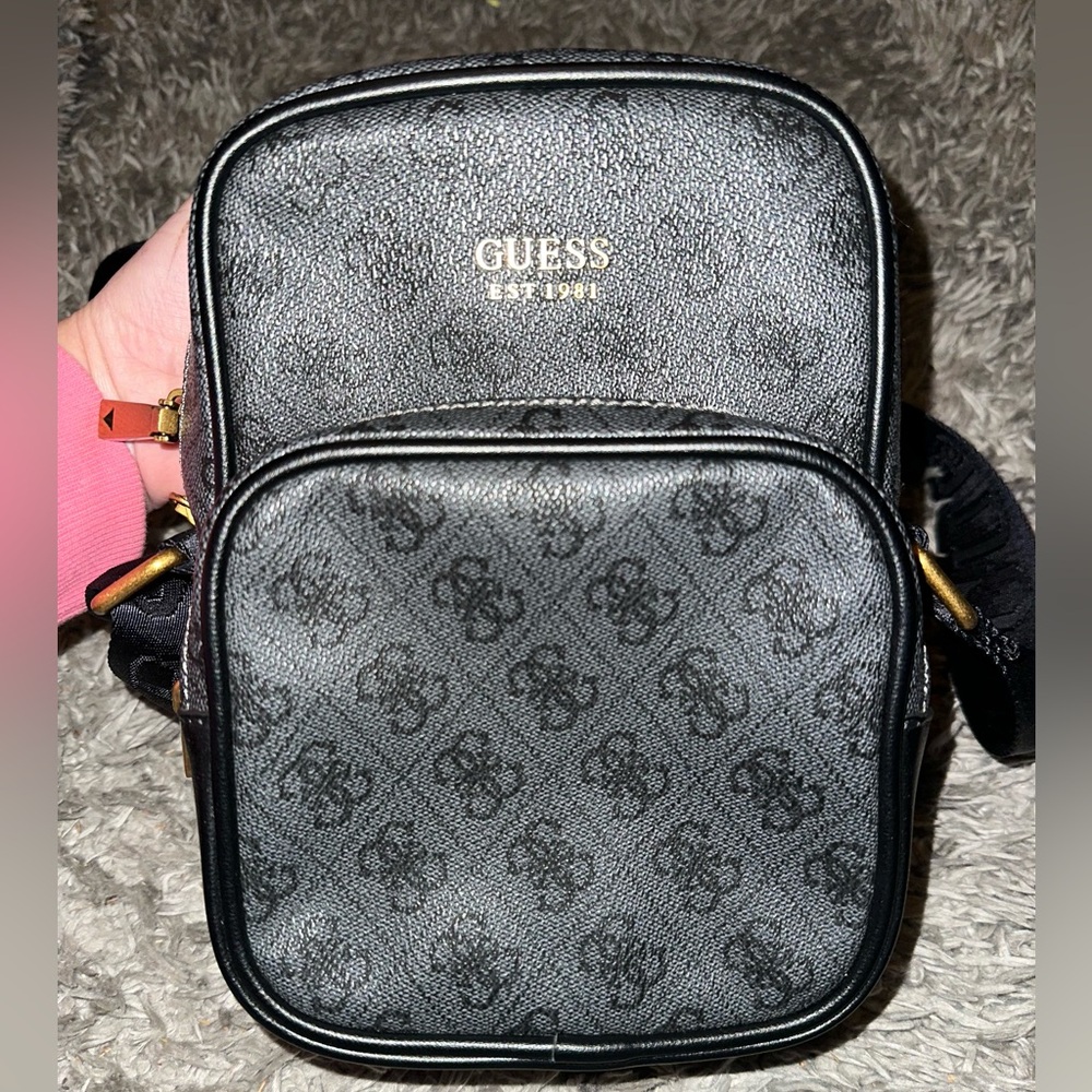 Guess Black Logo Interior Bag